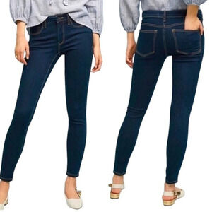 Anthropologie Pilcro and the Letterpress Dark denim skinny jeans New 33/14